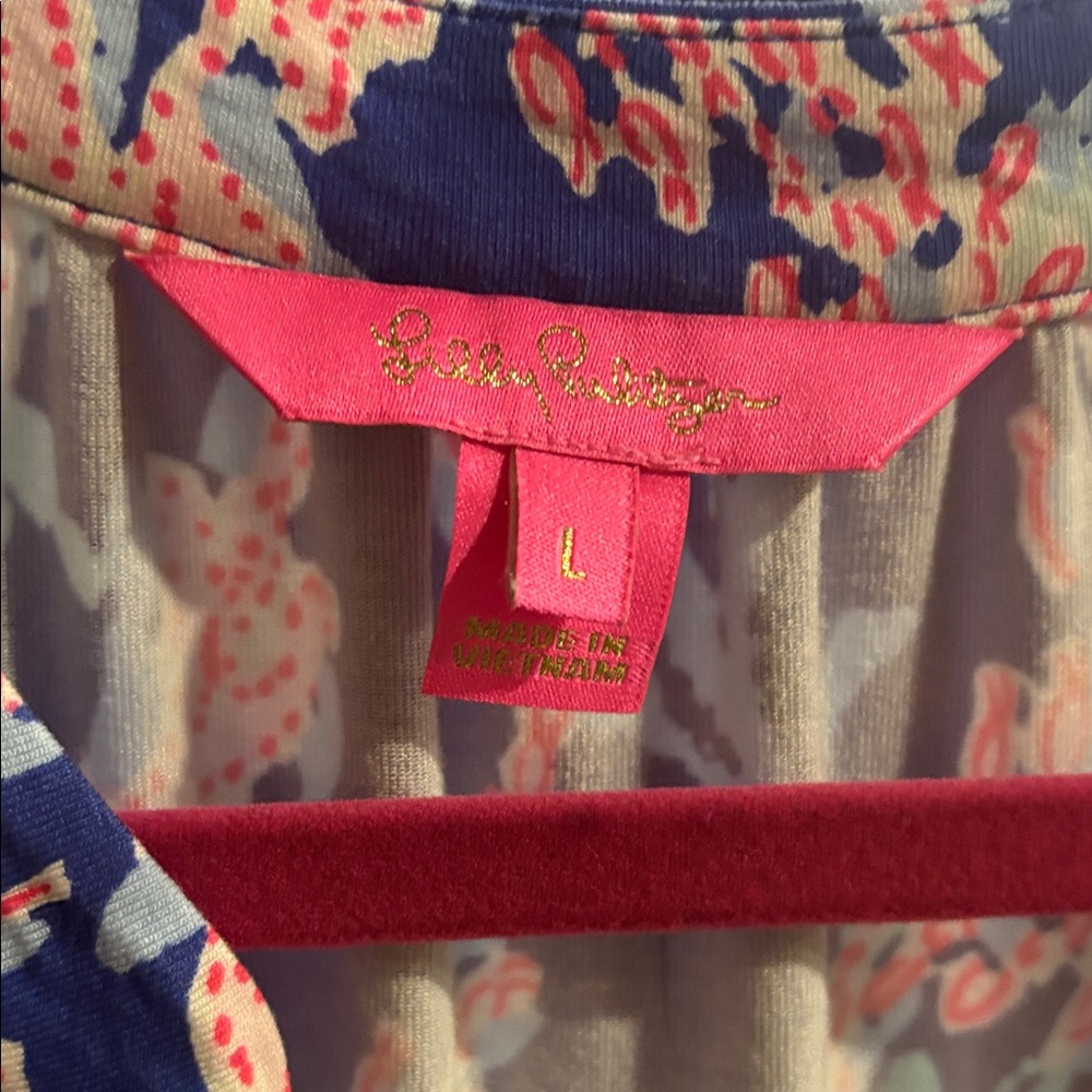 Lilly Pulitzer Pink and Blue Floral dress